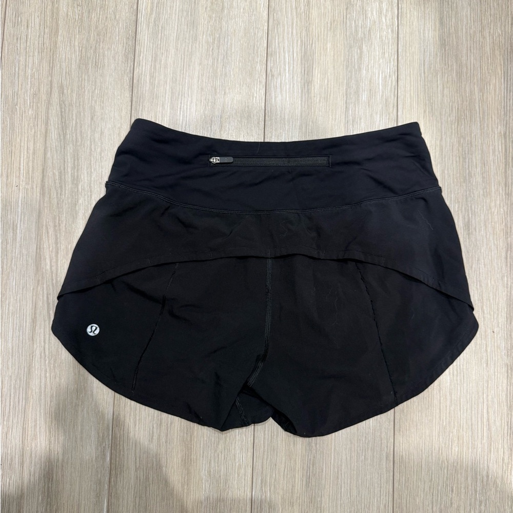 lululemon Speed Up Shorts 4” - Size 4 - Black - Like New